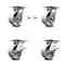 Service Caster 5 Inch Semi Steel Swivel Caster Swivel Locks 2 Brakes, 2PK SCC-35S520-SSB-BSL-2-SLB-2 - alternate 1